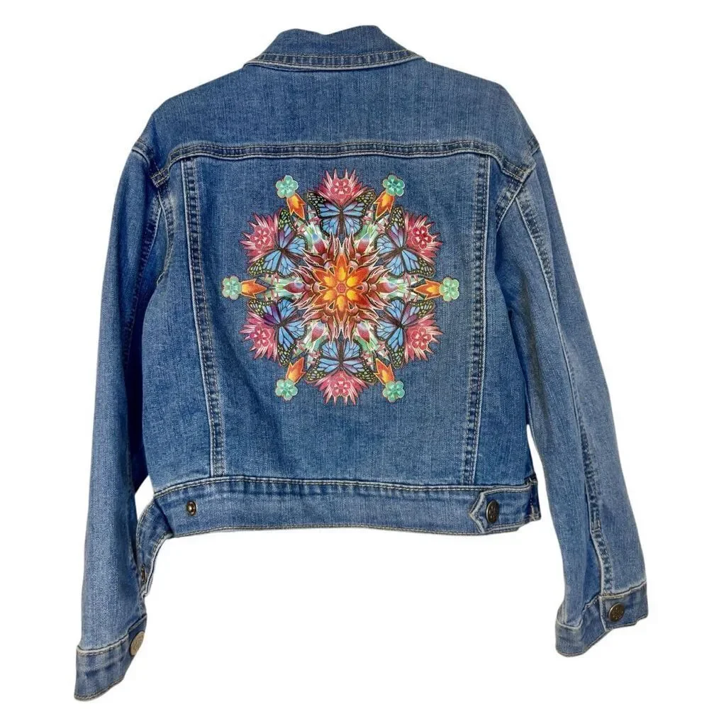 Disney’s Encanto Girls Jean Jacket Sz. S (6) Snap Front
